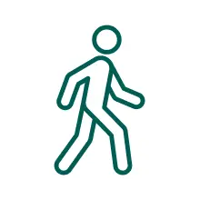 Icon of a person walking